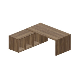 Стол на опорной сервисной тумбе (левый) Norman NR160TSG