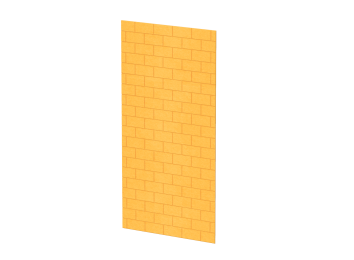 Стеновая панель с рустом "Кирпич" 120х1,2х240 (29 Манго)