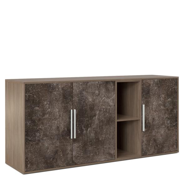 Шкаф низкий 3 створки, с нишей B-tone BTN36152042