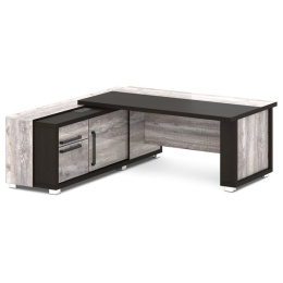 Стол с тумбой и греденцией (с блоком розеток) Grace L-16 пр/л