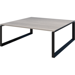 Стол переговорный на металлокаркасе Аргентум-МП НТМП.О-140.11 Лиственница/Антрацит