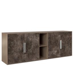 Шкаф низкий 4 створки, с нишей B-tone BTN36153042