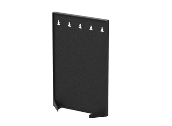 Перегородка с декором "Темный лес" 80х40х140  (10 Смокинг)