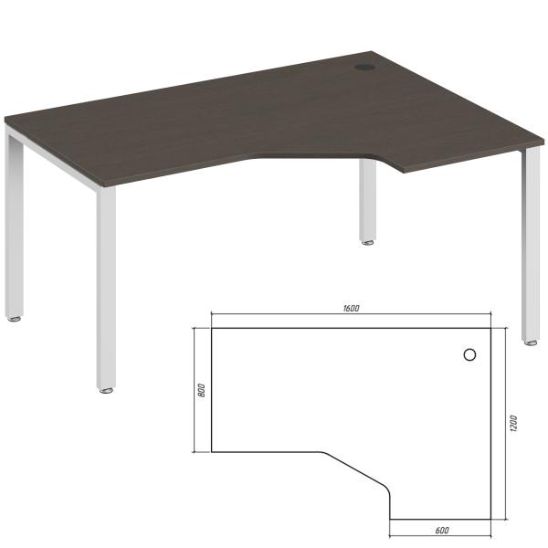 Эргономичный стол правый Trend Metal TDM32215514