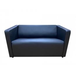 Диван офисный Итон Размер: 178 х 71 см, искусственная кожа цвет черный Ecotex 3001