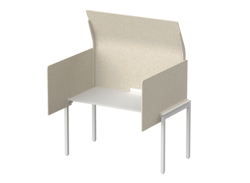 Кабина с высоким экраном-парусом и выступающими боковыми стенками 155х112х113 (01 Лебединый пух)