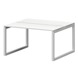 Бенч двойной на металлокаркасе Смарт СМС2-О-10К.120.Пр50 Белый/Белый