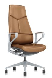 Кресло Zen 01E Оранжевый/Серебристый металл
