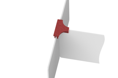 Соединитель экранов Т-образное, для 3-х экранов (35 Малиновый сироп)