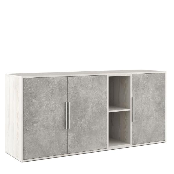Шкаф низкий 3 створки, с нишей B-tone BTN36152031