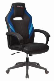 Кресло игровое Zombie VIKING 3 AERO черный/синий текстиль/эко.кожа крестов. пластик