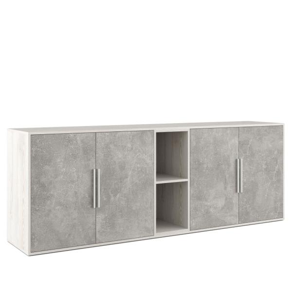 Шкаф низкий 4 створки, с нишей B-tone BTN36153031