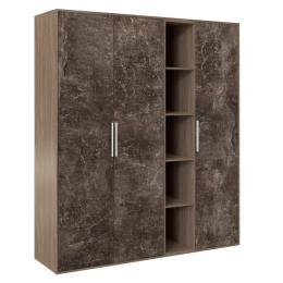 Шкаф высокий 3 створки, с нишей B-tone BTN36152442