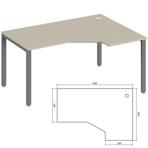 Эргономичный стол правый Trend Metal TDM32215585