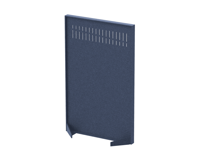 Перегородка с декором "Диаграмма роста" 100х40х160 (05 Синий шторм)