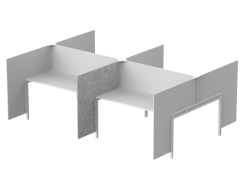 Модуль боковой -ширма 104х4х110 (08 Серый мрамор)