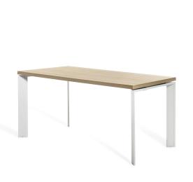FERMO Стол L160 ДУБ СВЕТЛЫЙ/БЕЛЫЙ