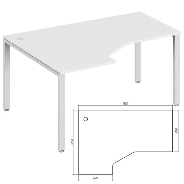 Эргономичный стол левый Trend Metal TDM32215644