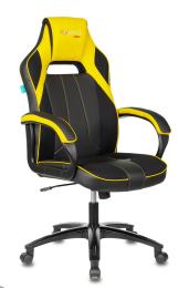 Кресло игровое Zombie VIKING 2 AERO черный/желтый текстиль/эко.кожа крестов. пластик