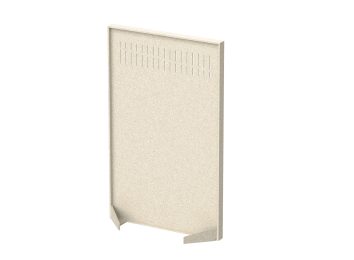 Перегородка с декором "Диаграмма роста" 80х40х160 (01 Лебединый пух)