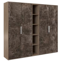 Шкаф высокий 4 створки, с нишей B-tone BTN36153442
