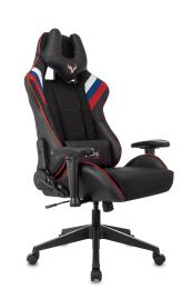 Кресло игровое Zombie VIKING 4 AERO белый/синий/красный текстиль/экокожа с подголов. крестов. пласт