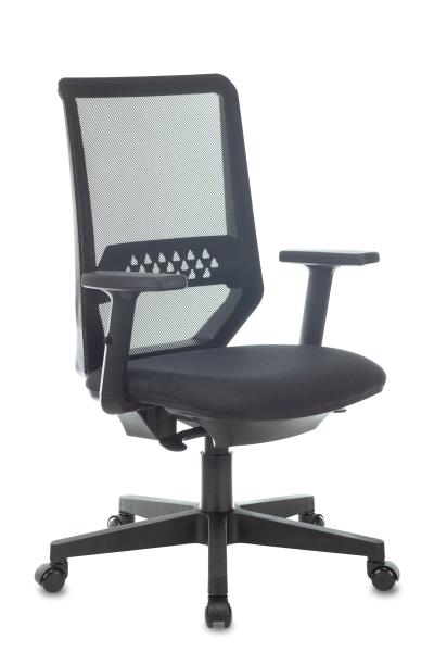 Кресло Бюрократ MC-611N черный TW-01 38-418 сетка/ткань крестов. пластик