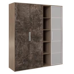 Шкаф высокий 3 створки, с нишей B-tone BTN36152542
