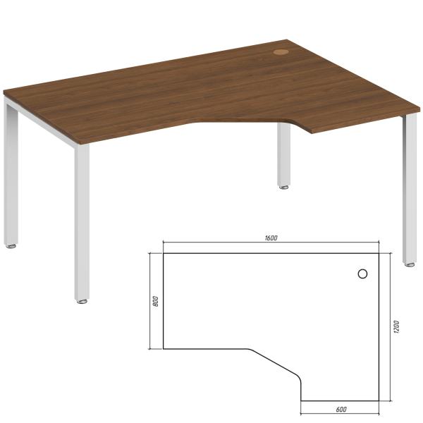 Эргономичный стол правый Trend Metal TDM32215534