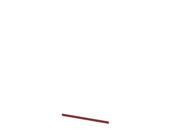 Отбойник для стеновой панели с рустом "Волны" 120х1,2х30 (35 Малиновый сироп)
