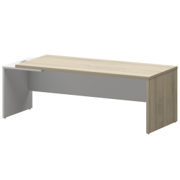 Стол руководителя левый Кортез KZ-22L Кронберг/Белый