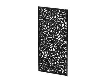 Перегородка с декором "Ветки" (фурнитура в комплекте) 120х1,2х240 (10 Смокинг)