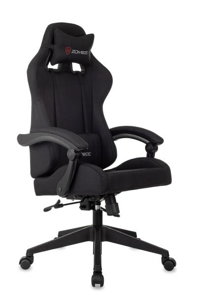 Кресло игровое Zombie Predator черный Neo Black крестов. пластик