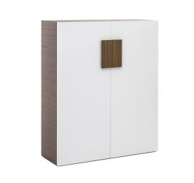 KYO ГАРДЕРОБ L120 H150 ОРЕХ/БЕЛЫЙ