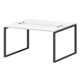 Бенч двойной на металлокаркасе Смарт СМС2-О-10К.120.Пр25 Белый/Антрацит