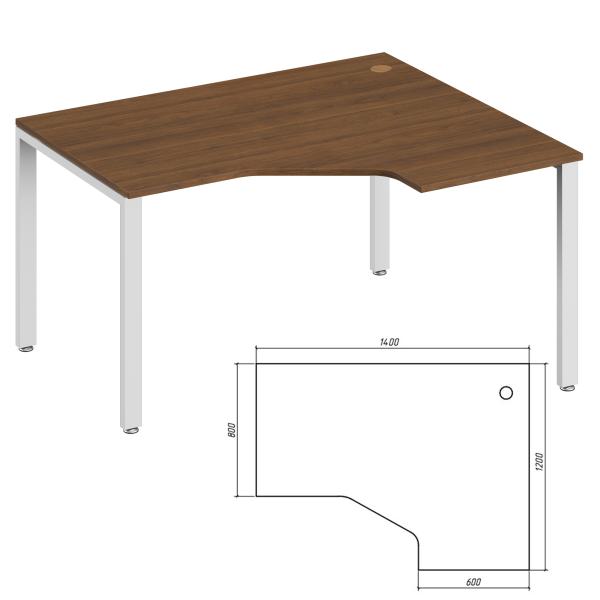 Эргономичный стол правый Trend Metal TDM32215334