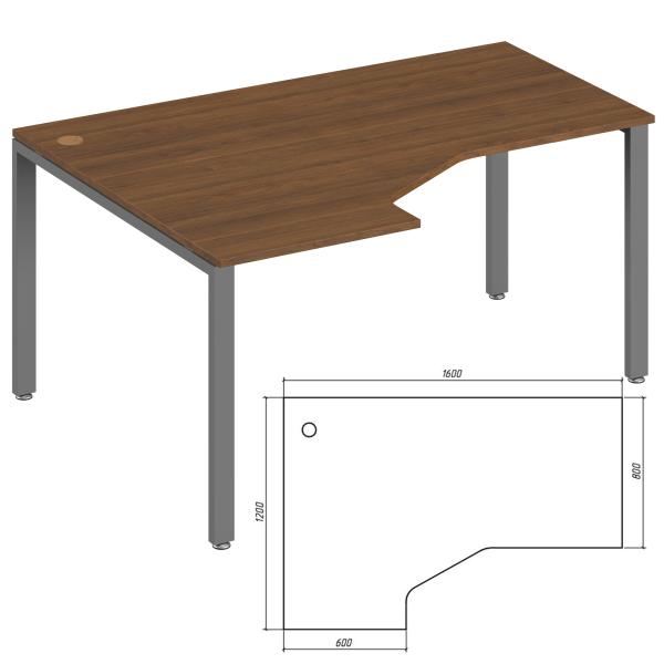 Эргономичный стол левый Trend Metal TDM32215635