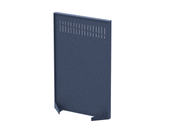 Перегородка с декором "Диаграмма роста" 100х40х160 (05 Синий шторм)