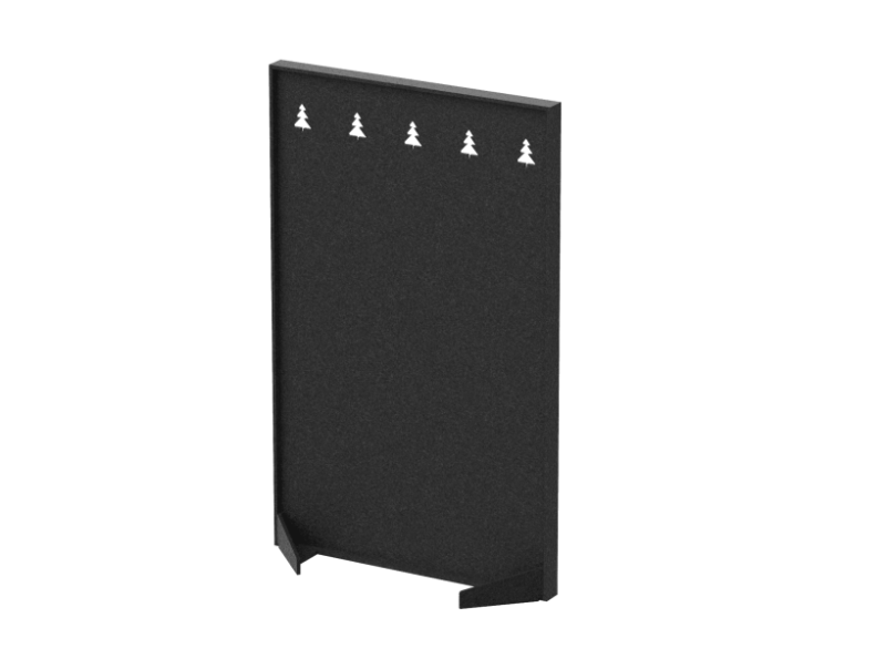 Перегородка с декором "Темный лес" 80х40х140  (10 Смокинг)