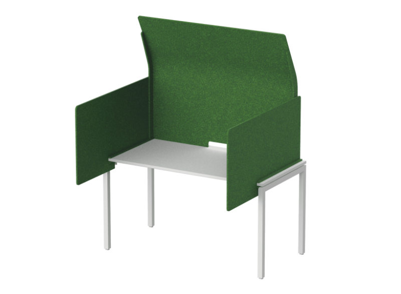 Кабина с высоким экраном-парусом и выступающими боковыми стенками 135х122х113 (18 Базилик)