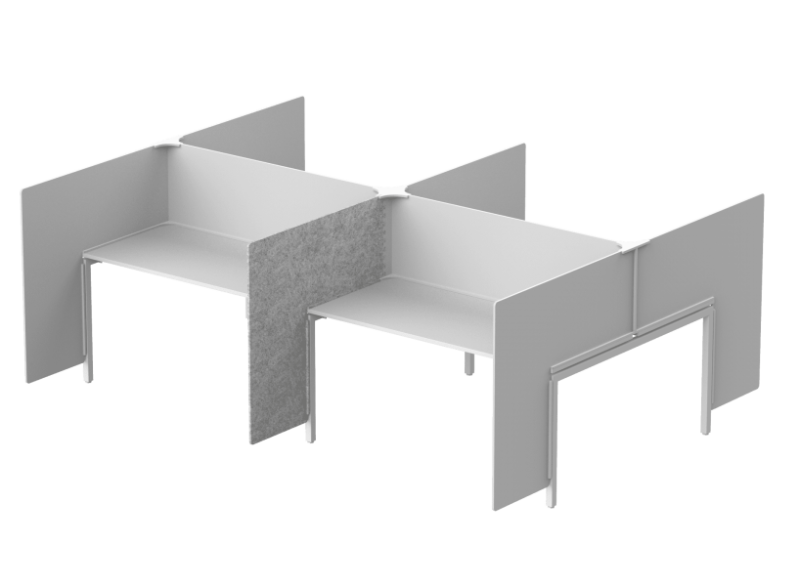 Модуль боковой -ширма 104х4х110 (08 Серый мрамор)