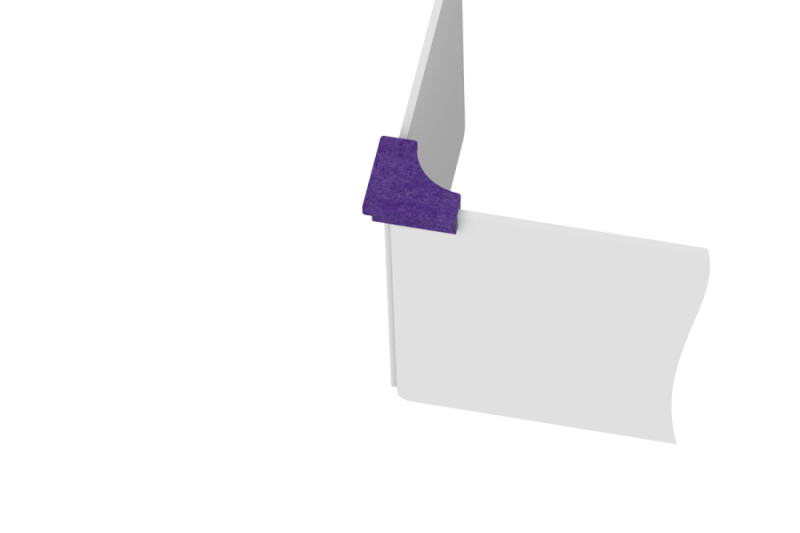 Соединитель экранов угловой, для 2-х экранов (32 Лавандовое поле)