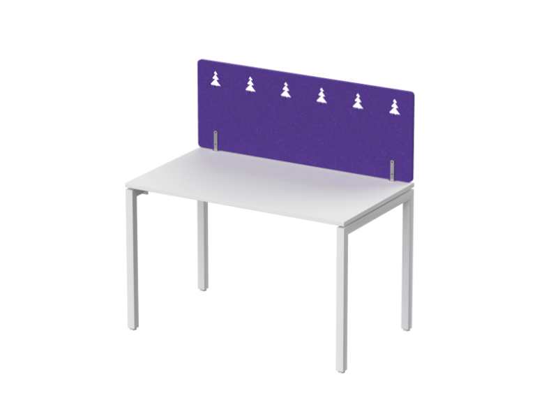 Экран фронтальный / боковой, с декором "Темный лес", без фурнитуры 140х1,2х50 (32 Лавандовое поле)