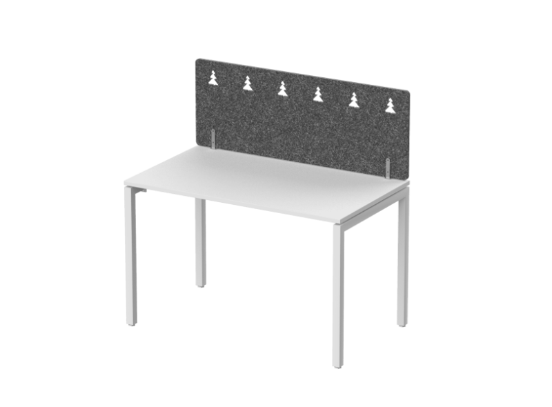 Экран фронтальный / боковой,  с декором "Темный лес" , без фурнитуры 70х1,2х40 (06 Мокрый асфальт)