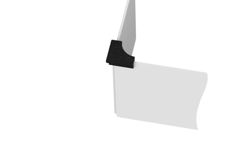 Соединитель экранов угловой, для 2-х экранов (10 Смокинг)