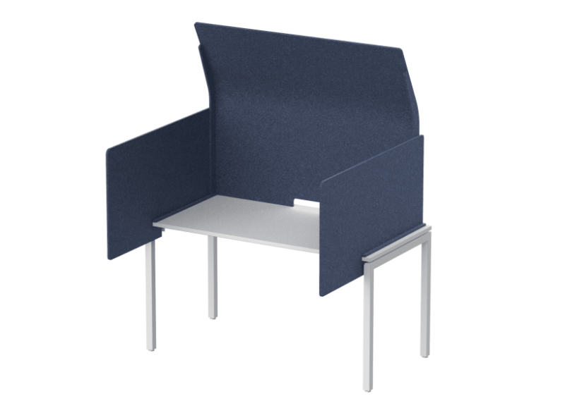 Кабина с высоким экраном-парусом и выступающими боковыми стенками 175х112х113 (05 Синий шторм)