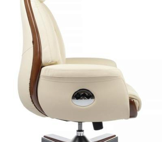 Кресло Byron YS1505A Кремовое (YSN027) натуральная кожа