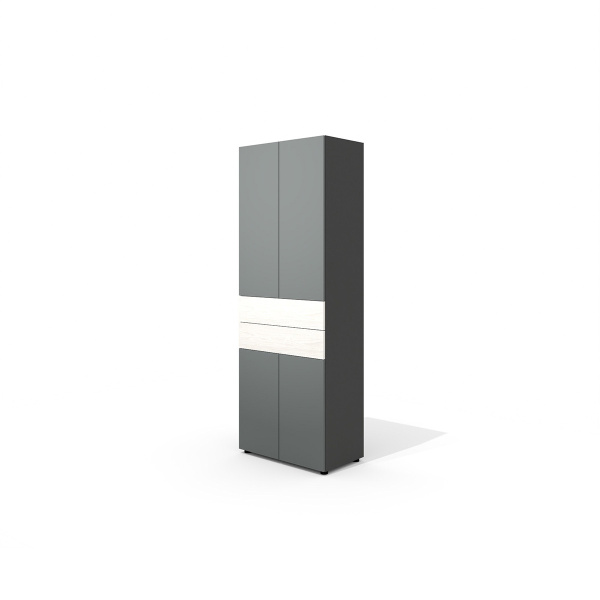 Шкаф (четыре распашных фасада,  два выдвижных ящика) Art.Neo II
