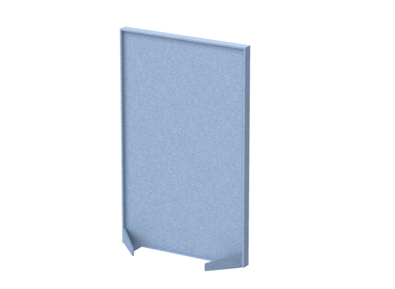 Перегородка без декора 80х40х140 (11 Незабудка)