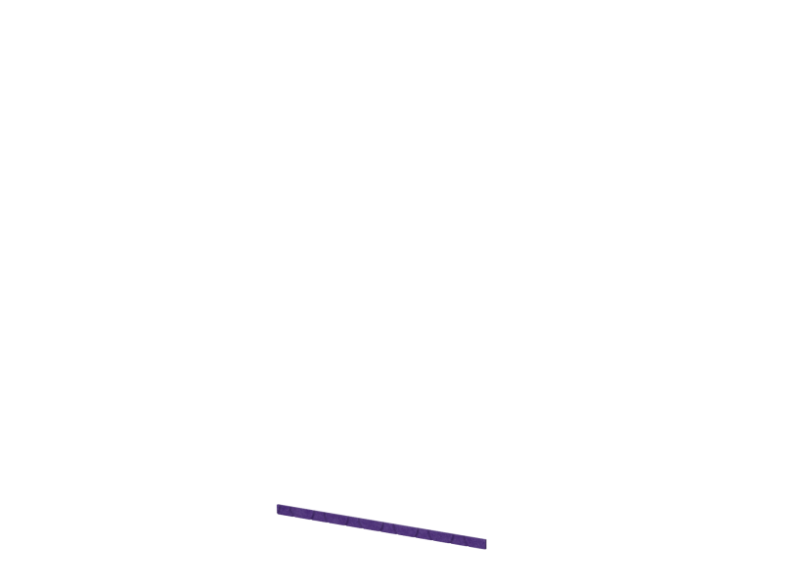 Отбойник для стеновой панели с рустом "Волны" 120х1,2х50 (32 Лавандовое поле)